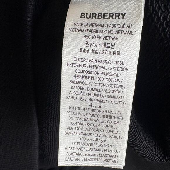 Burberry Black Logo Sweater Women's Large NWT - Picture 5 of 6